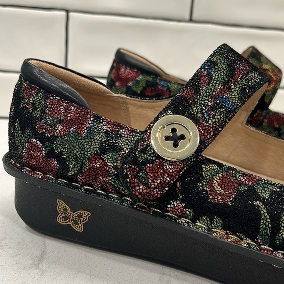 Alegria by PG Lite Paloma Flora Nova Leather Mary Jane Shoes EU 41 / US 11-11.5 - Picture 13 of 16